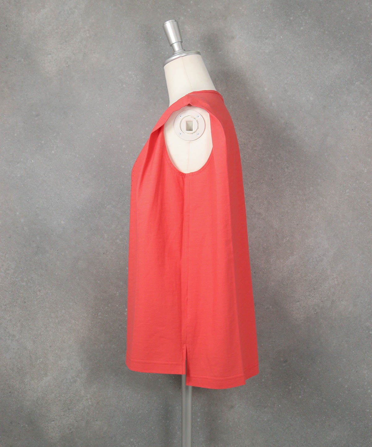 UV冷感ボックスノースリプルオーバー(オレンジ)横