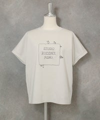 コットン100％UV冷感刺繍プルオーバー(ライトグレー)前