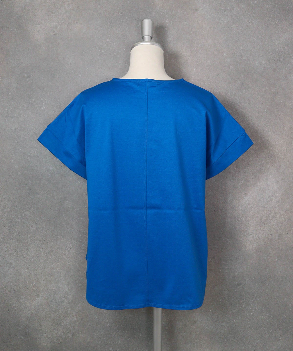 コットン100％刺繍冷感プルオーバー（ブルー）後ろ