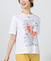 モデル着用画像（ホワイト×オレンジ）