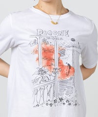 モデル着用画像（ホワイト×オレンジ）