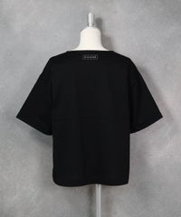 コットン100％プリント冷感プルオーバー（ブラック）後ろ