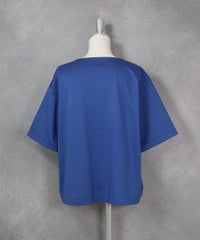 コットン100％プリント冷感プルオーバー（ブルー）後ろ