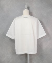 コットン100％プリント冷感プルオーバー（ホワイト）後ろ