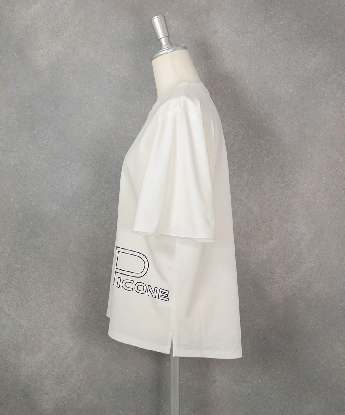 UV冷感プリントプルオーバー（ホワイト）横