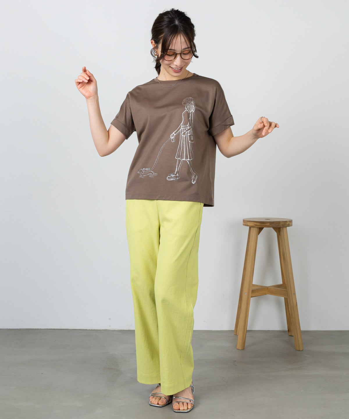 モデル着用画像（ブラウン）