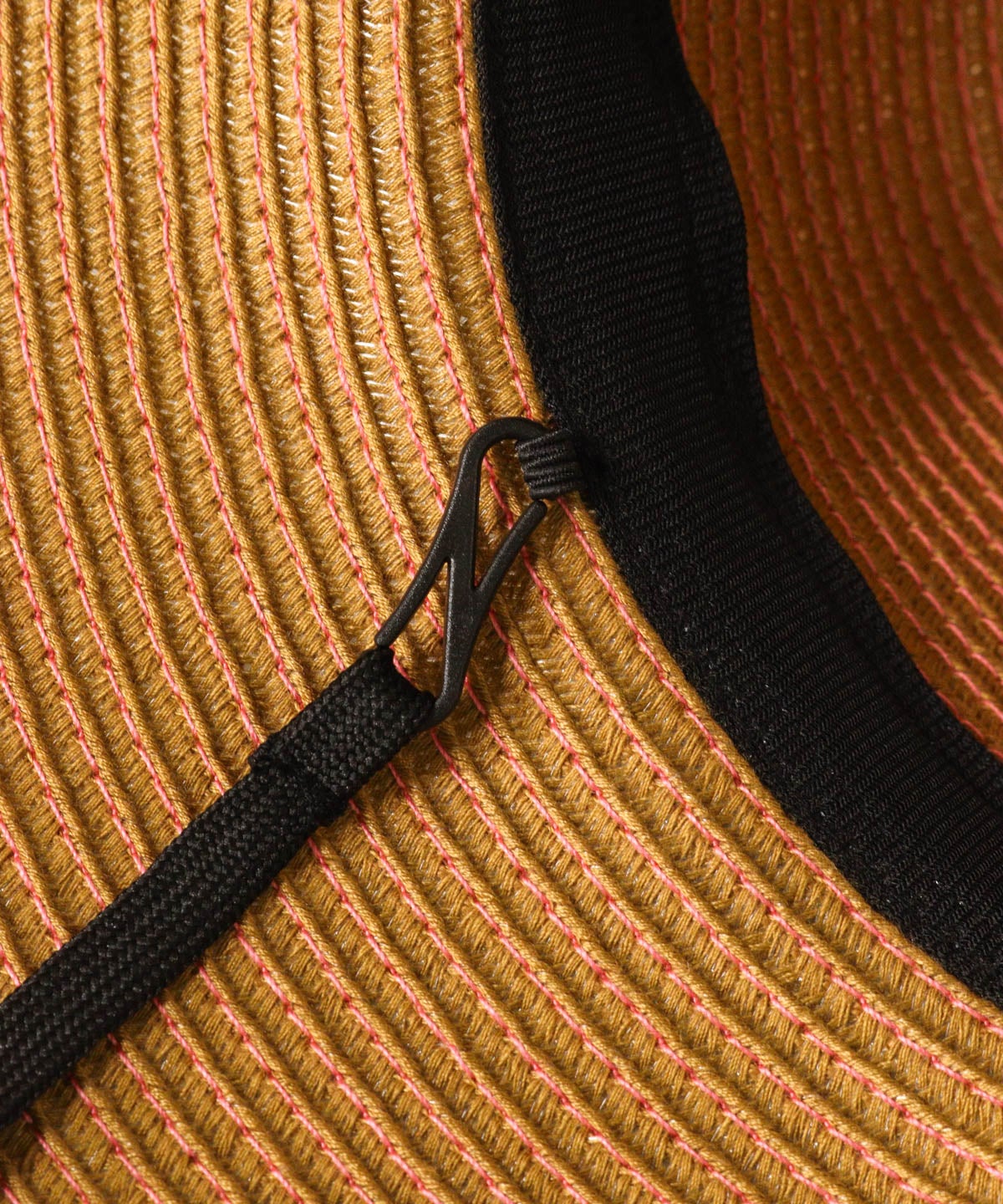 紐着脱部分(キャメル)