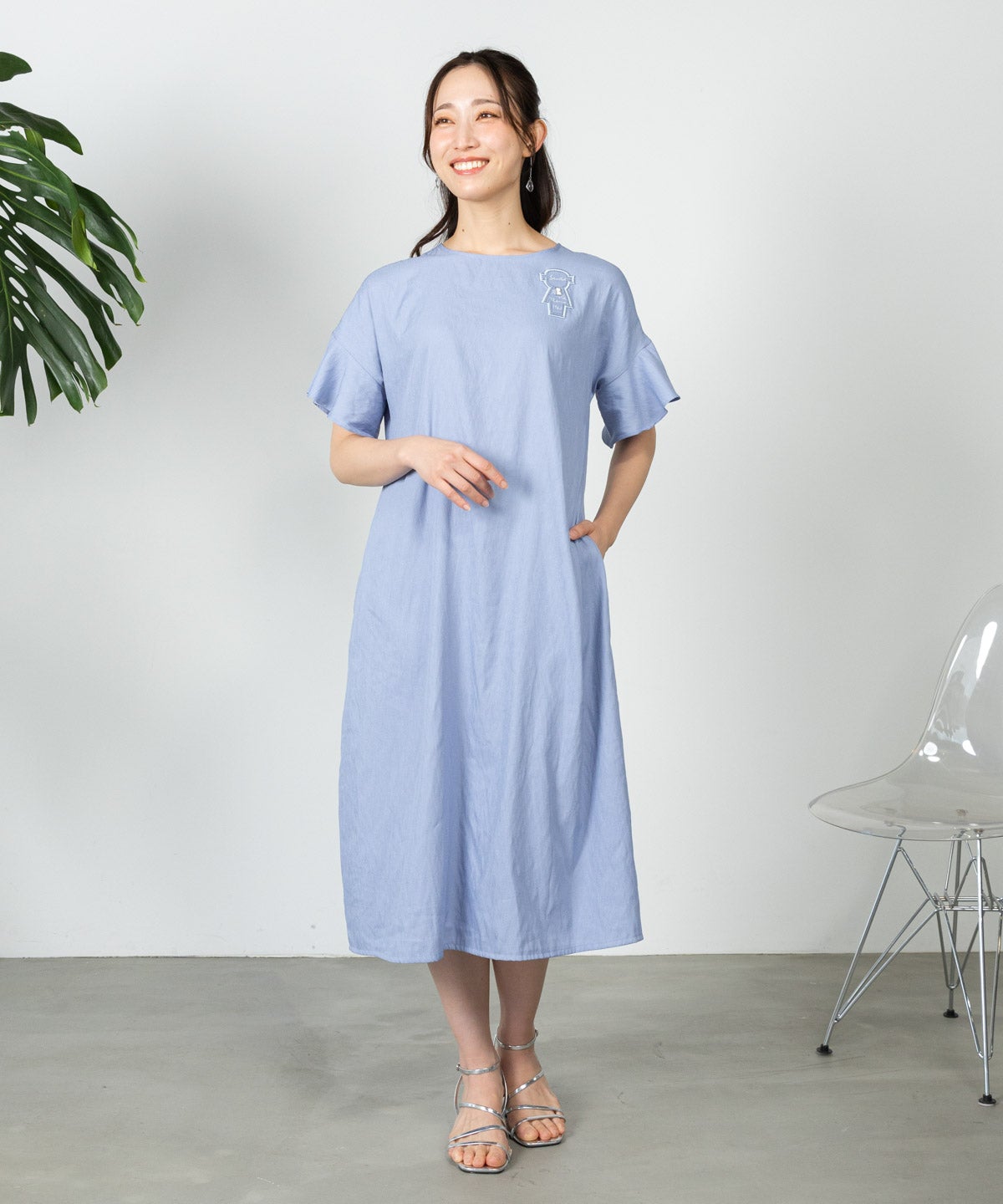 シャンブレーワンピース|スタジオピッコーネ - ゴルフウェアや婦人服通販