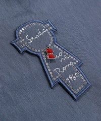 胸元デザインアップ(ブルー)