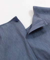 首元後ろボタン(ブルー)