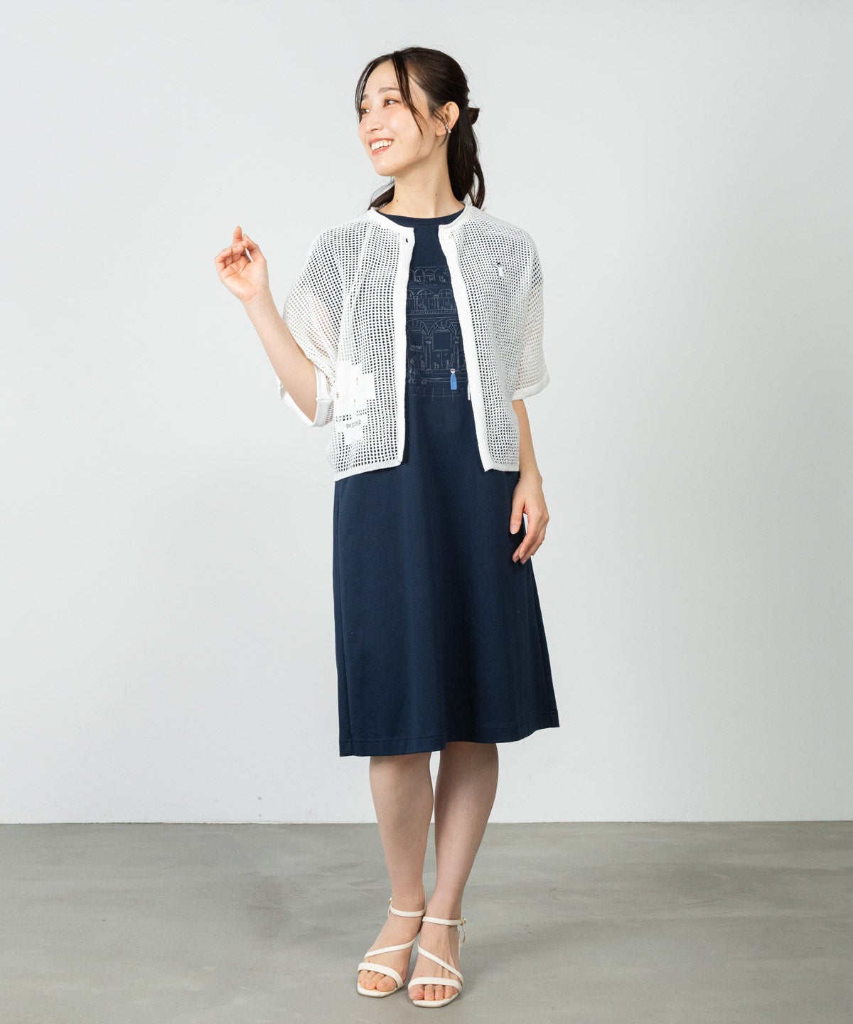 モデル着用画像(ネイビー)