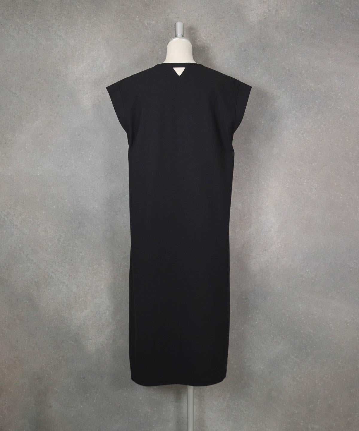 コットン混フレンチワンピース(ブラック)後ろ