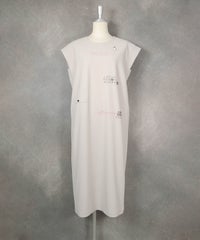 コットン混フレンチワンピース(ベージュ)前