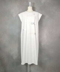 コットン混フレンチワンピース(ホワイト)前