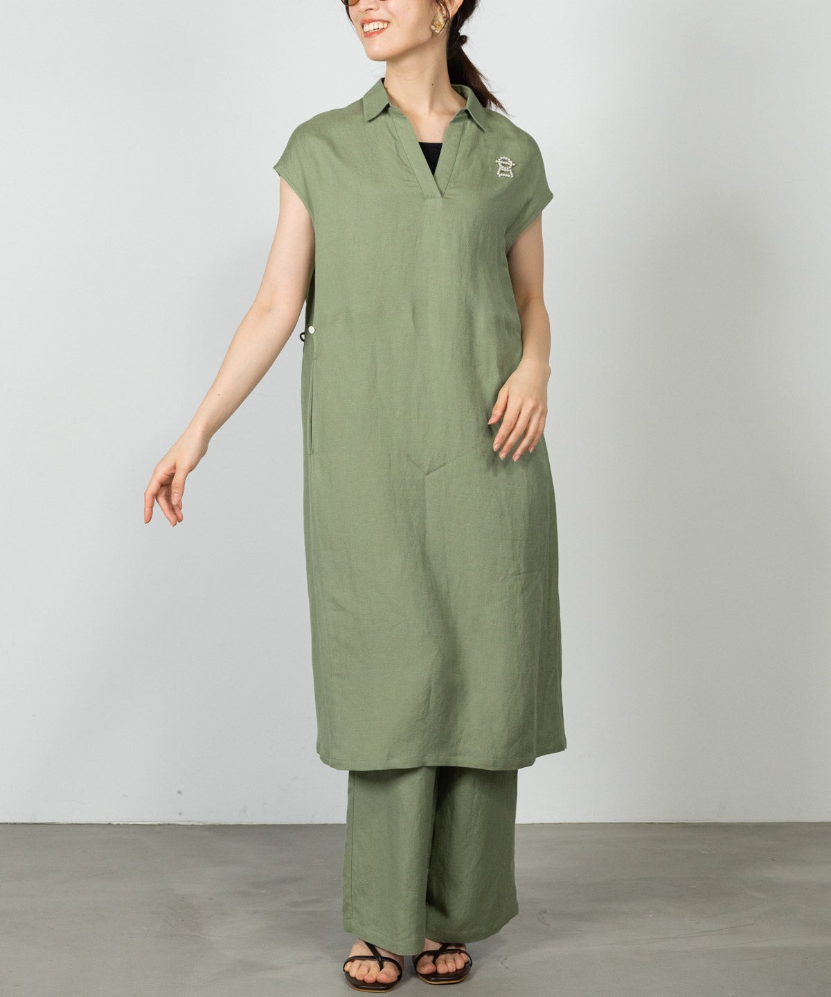 モデル着用画像(カーキ)