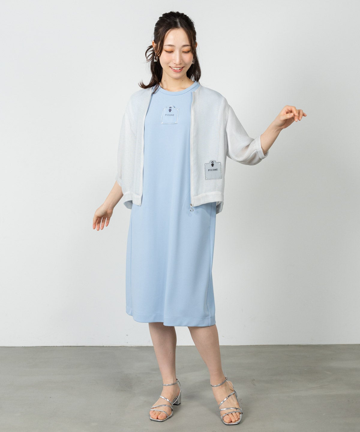 メッシュ6分袖ブルゾン|スタジオピッコーネ - ゴルフウェアや婦人服通販