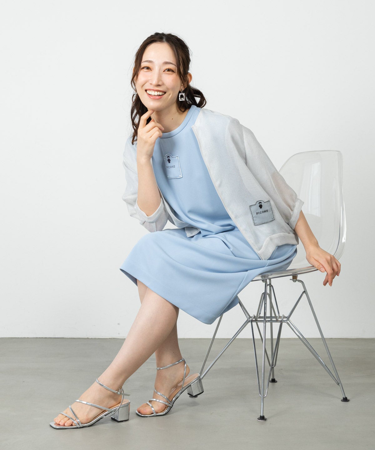 メッシュ6分袖ブルゾン|スタジオピッコーネ - ゴルフウェアや婦人服通販