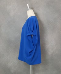 冷感速乾ドルマンタックプルオーバー(ブルー)横