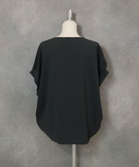 冷感速乾ドルマンタックプルオーバー(グレー)後ろ