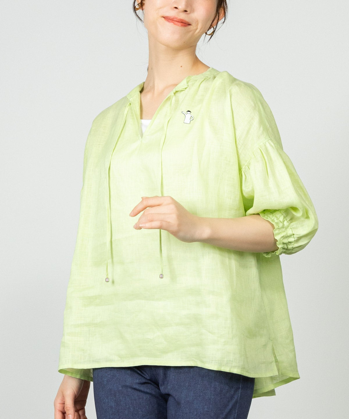 モデル着用画像(ライトグリーン)