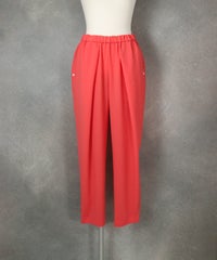 冷感速乾フロントタックパンツ(オレンジ)前