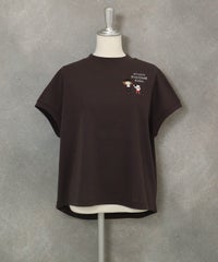 コットン100％フレンチプルオーバー(ブラウン)前