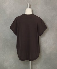 コットン100％フレンチプルオーバー(ブラウン)後ろ