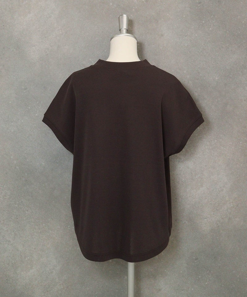 コットン100％フレンチプルオーバー(ブラウン)後ろ