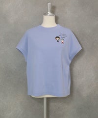 コットン100％フレンチプルオーバー(ライトブルー)前