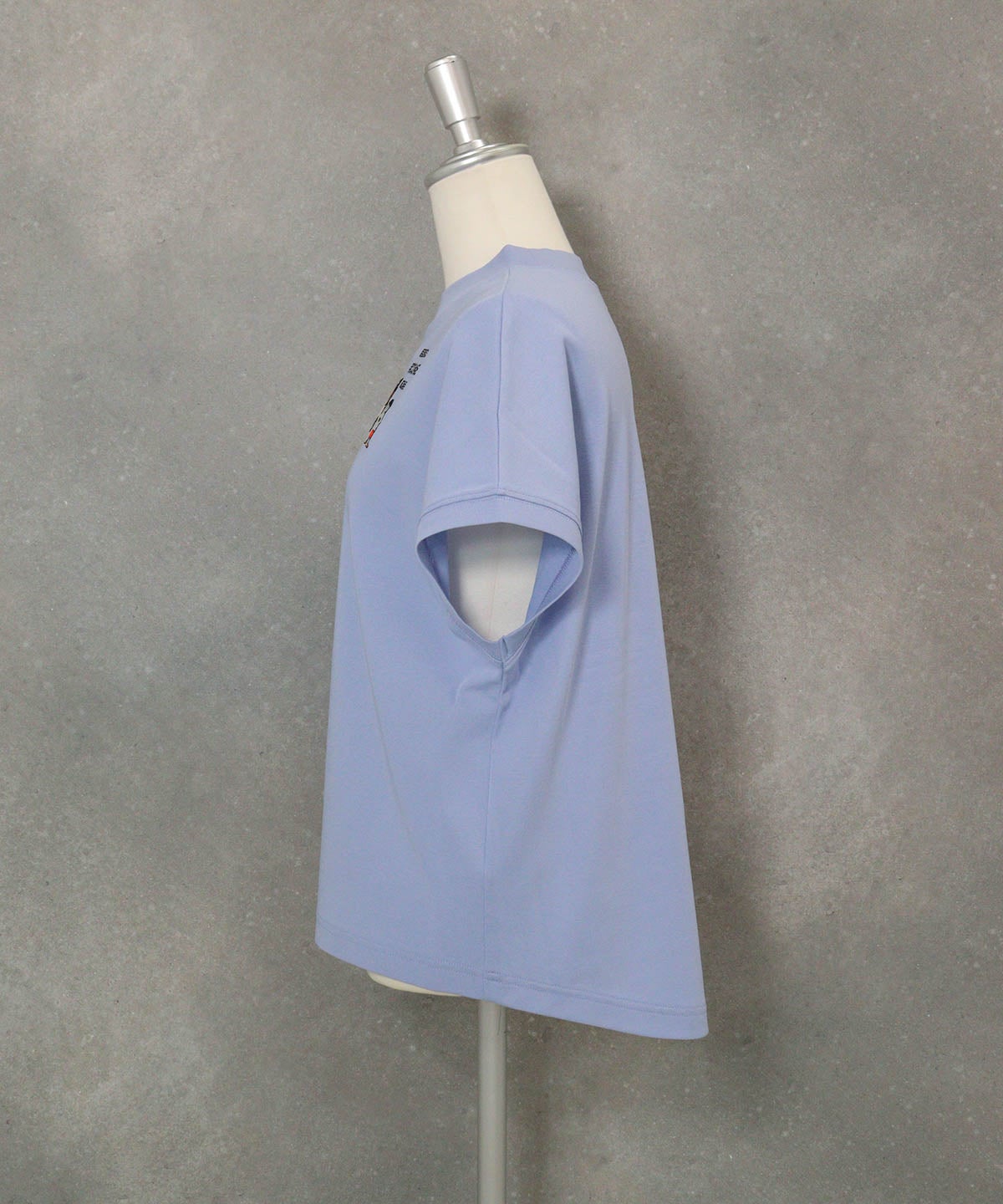 コットン100％フレンチプルオーバー(ライトブルー)横