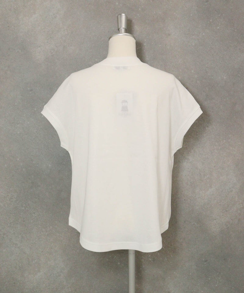 コットン100％フレンチプルオーバー(ホワイト)後ろ