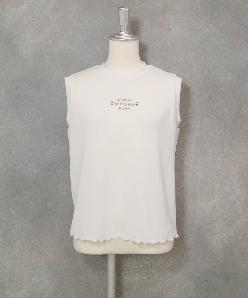 ストーンロゴリブノースリプルオーバー(ホワイト)前