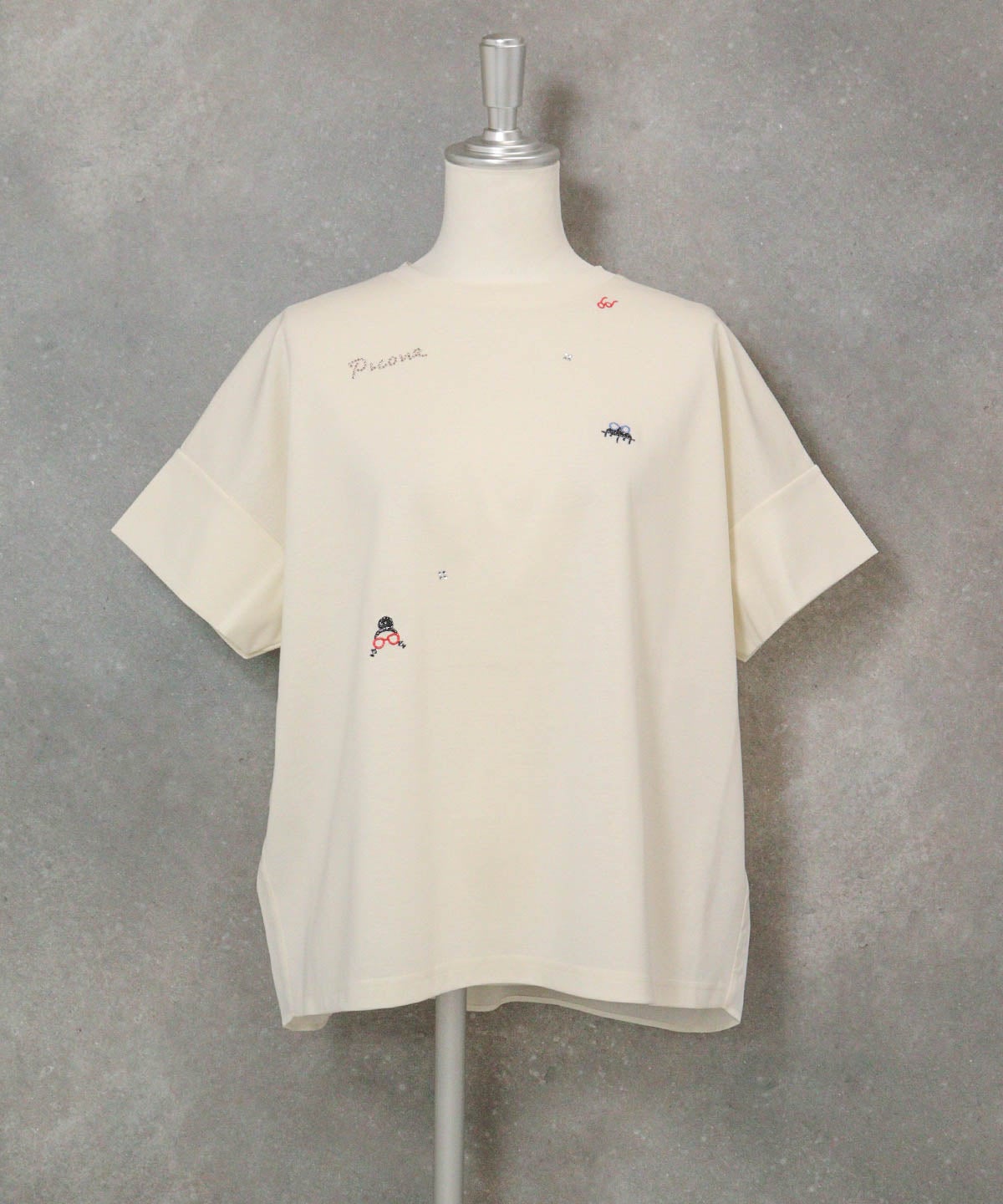 コットン100％前後切替プルオーバー(ホワイト)前