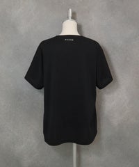 コットン混ビーズワッペンプルオーバー(ブラック)後ろ