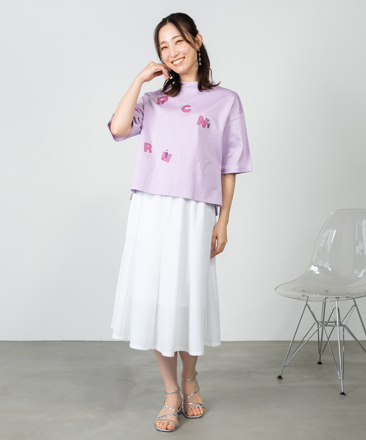 オーガンジー刺繍UVプルオーバー|スタジオピッコーネ - ゴルフウェアや