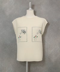 プリーツノースリプルオーバー(ベージュ)前