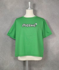 チュール刺繍冷感プルオーバー(グリーン)前