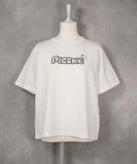 チュール刺繍冷感プルオーバー(ホワイト)前