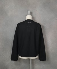 メッシュ風UV速乾ブルゾン（ブラック）後ろ