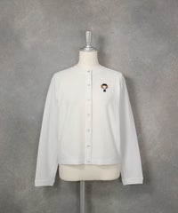 メッシュ風UV速乾ブルゾン（ホワイト）前