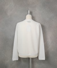 メッシュ風UV速乾ブルゾン（ホワイト）後ろ