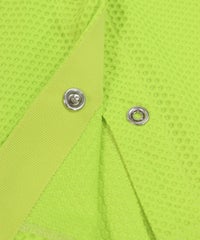 シルバーカラーのボタン裏側（ライトグリーン）