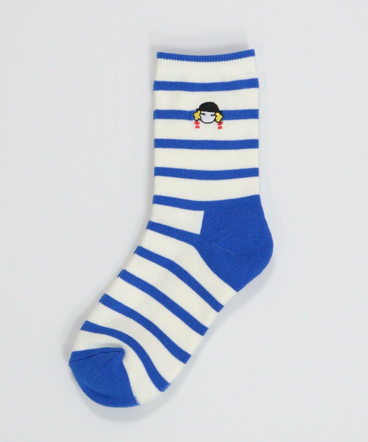 ボーダーショートソックス（ネイビー）