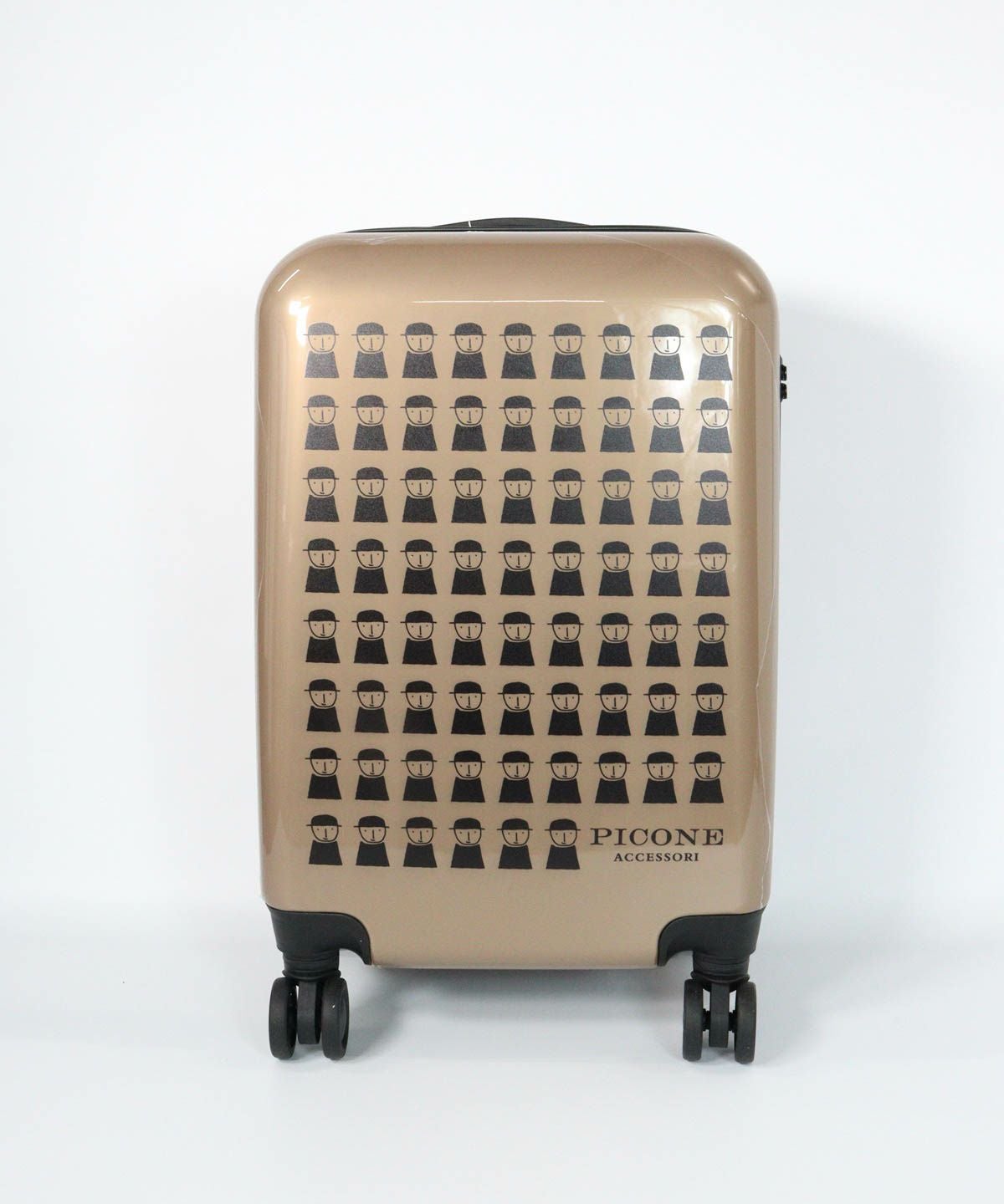 キャリーケース-pico line-正面（ブラウン）