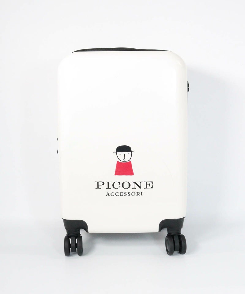 キャリーケース-pico logo-正面（ホワイト）