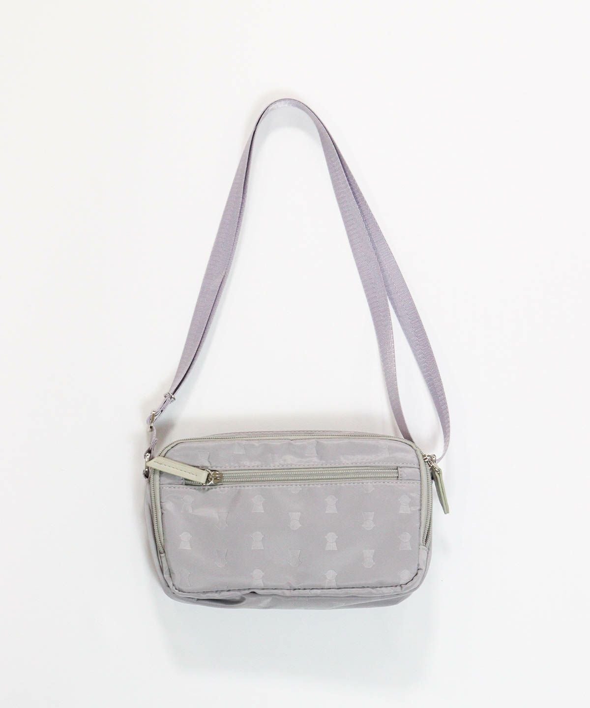 ウォレットショルダーバッグ後(ライトグレー)