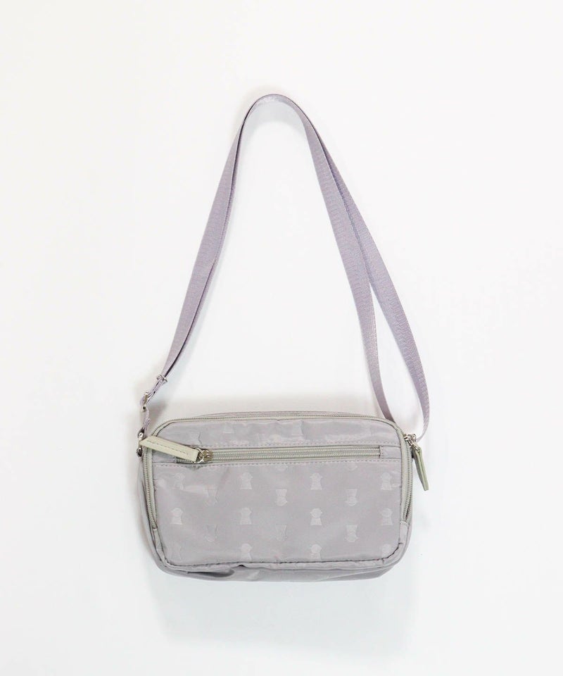 ウォレットショルダーバッグ後(ライトグレー)