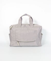 ショルダー付きスクエアバッグ後（ライトグレー）