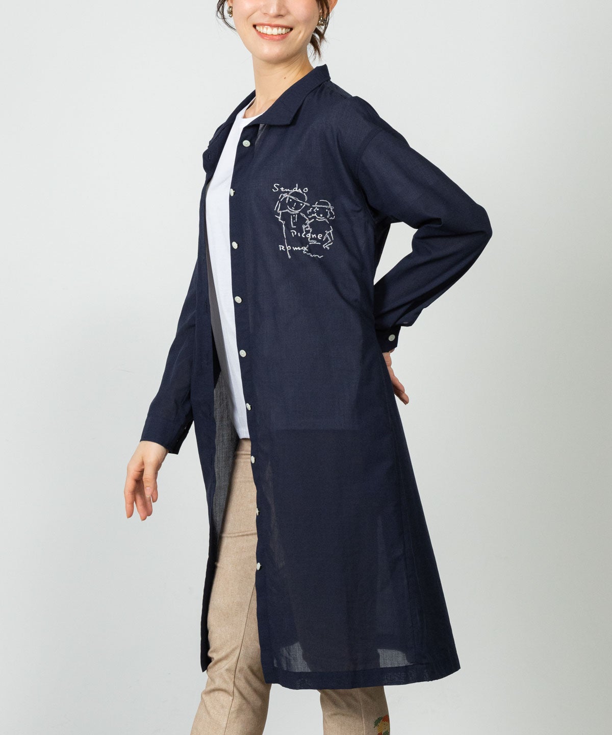 モデル着用画像(ネイビー)