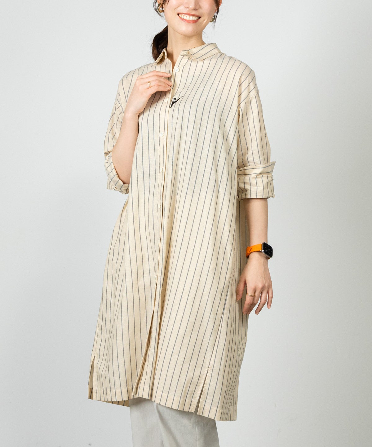 モデル着用画像(ベージュ)